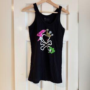 tokidoki Black Sleeveless Tank Top vintage rare